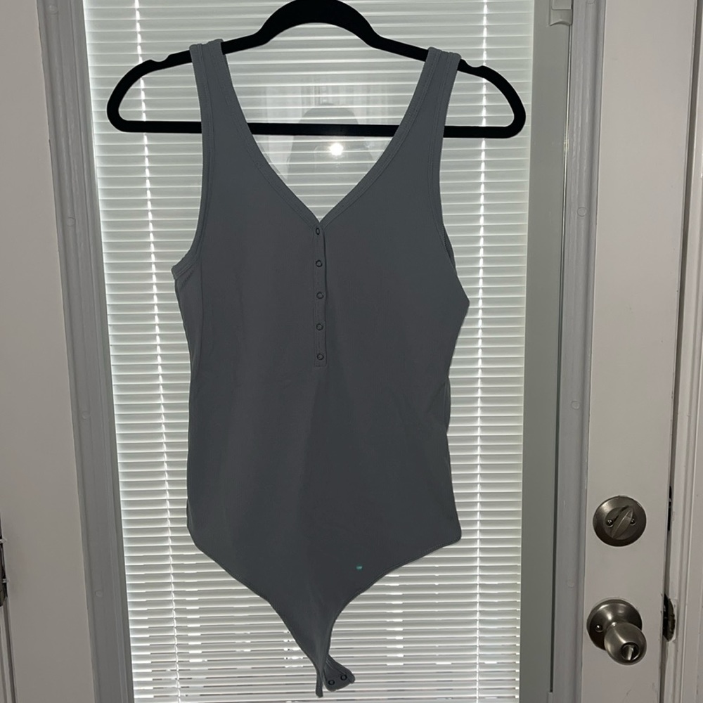 Blue/Grey Abercrombie Bodysuit